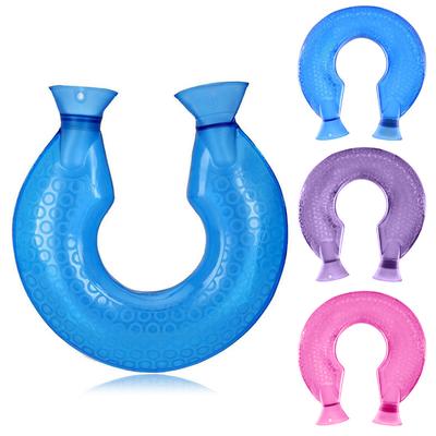 U-shaped Hot Water Bottle Transparent Filled With Water Bag For Cervical Vertebra Compress Neck Warm Water Bottle Warms Neck