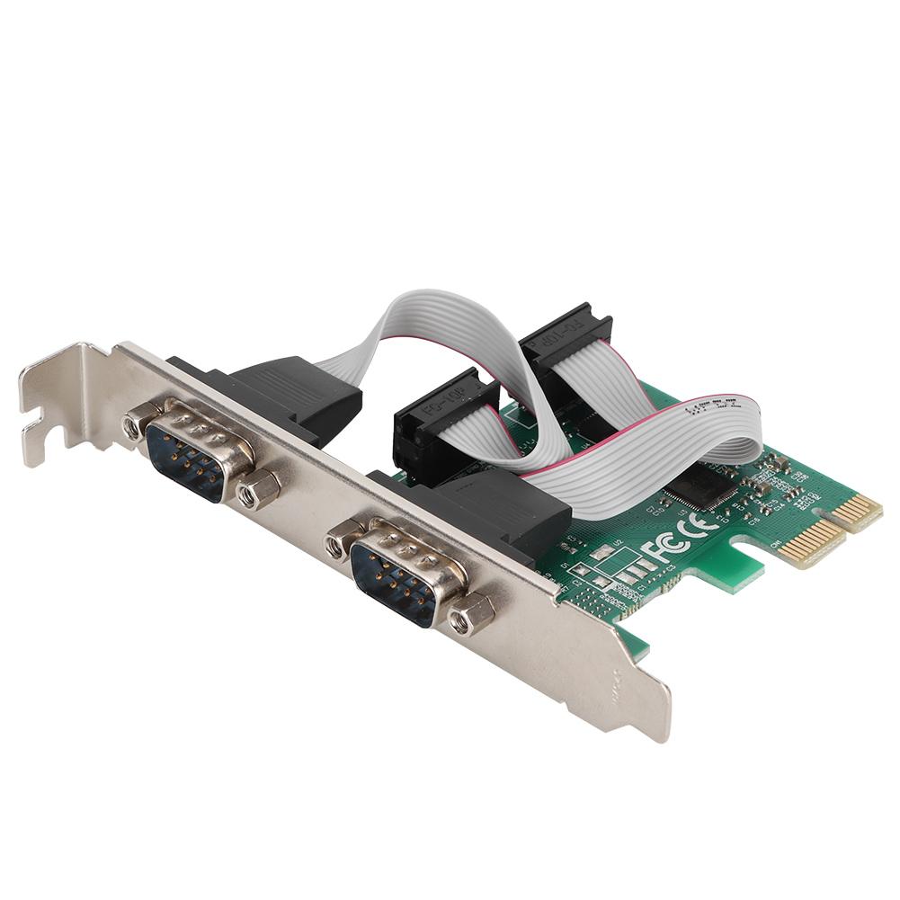 ST316 PCI E To 2 Port RS232 Extension Adapter Card Serial Card