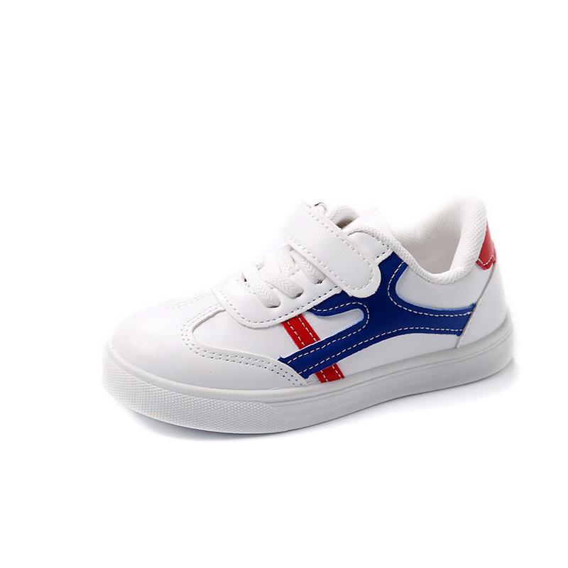 Children's Sports Shoes Spring Shoes Girls Shoes Student Non-slip Shoes Boys Leather Casual Sneakers White Shoes
