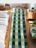 Thickened Checkered Flocked Carpet: Quick-Dry, Anti-Slip Mat for Bedroom and Bathroom