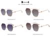 European & American Fashion Polygonal Polarized Sunglasses - UV Protection Metal Frame for Women