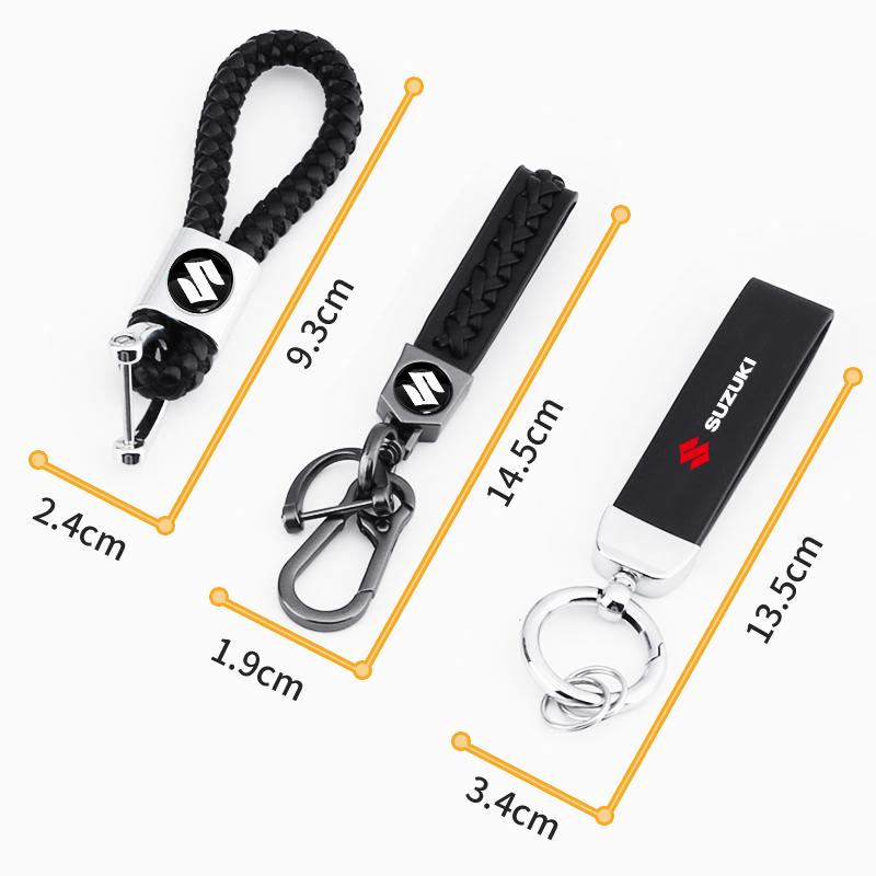 Car Braided Rope Keychain Keyring Key Holder Couple Gifts Auto Accessories for Suzuki JIMNY Grand Vitara Sx4 Swift Alto Emblem