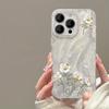 Trendy Gold Foil Flower Protective Phone Case For iPhone 17 Air 16 16e 15 13 12 11 Pro Max Pro Plus Lightweight Funda Cover