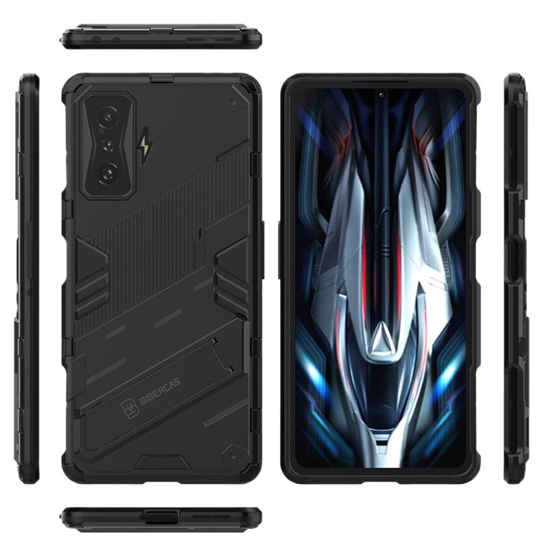For Xiaomi Redmi K40 K50 Gaming Shockproof Armor Back Cover Case For Redmi K40 K50 Anti-Fall Protect Kickstand Coque Cases