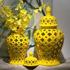 Heimdekoration Blumenvase Neue chinesische Keramik-Allgemeine Flasche Vorratsglas Wohnzimmer Eingang Hotel Arbeitsplatten-Vase Dekoration