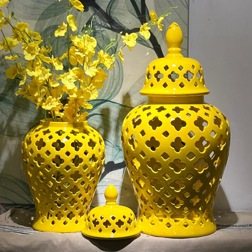 Heimdekoration Blumenvase Neue chinesische Keramik-Allgemeine Flasche Vorratsglas Wohnzimmer Eingang Hotel Arbeitsplatten-Vase Dekoration