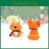Cozy Christmas Fox Plush Toy With Soft Short Plush And Colorful Scarf Gift For Holiday Cheer