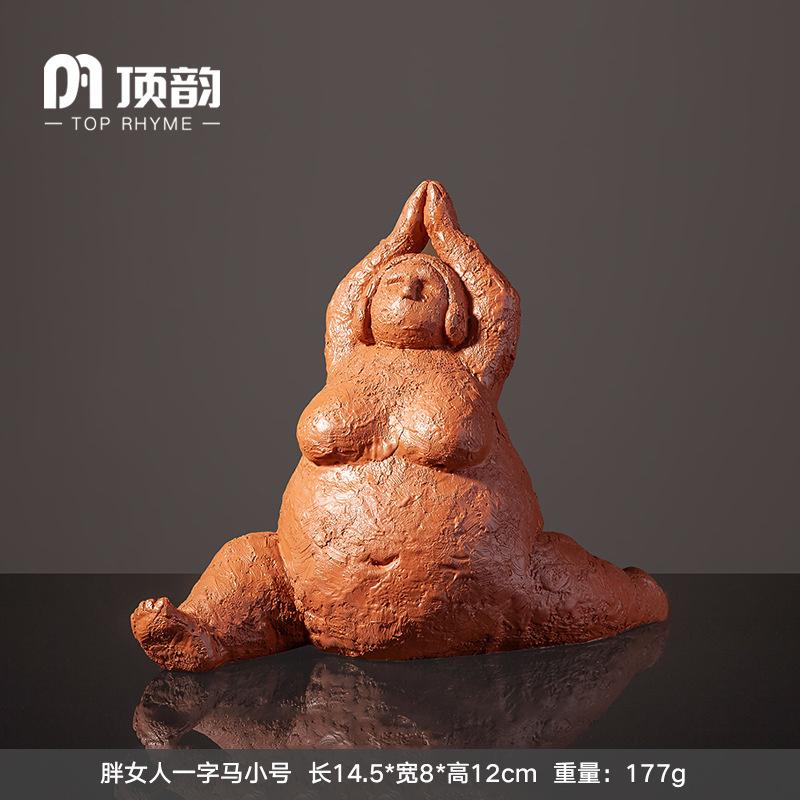 Handmade Resin Yoga Sculpture Elegant Figurine For Living Room Entryway Table Desk Decor For Yoga Lovers Birthday Gift