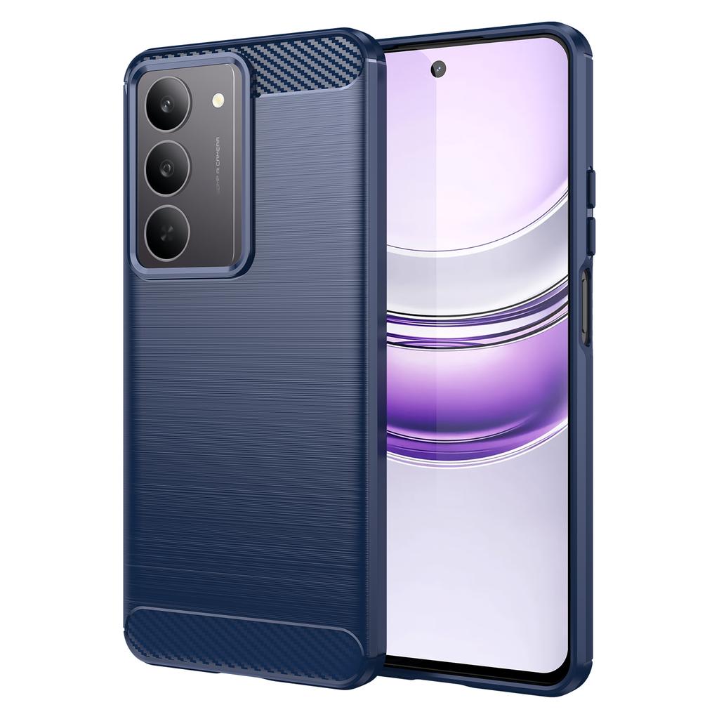 Pentru husă Realme C75 Pentru Realme C75x C55 C53 C51 C35 C33 C30 C61 C63 C65 C67 C75 Husă Bară de protecție din silicon rezistent la șocuri din fibră de carbon
