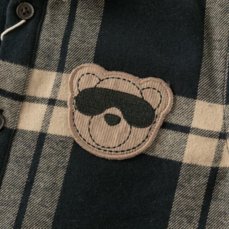 Dave & Bella Boys' Fleece-Lined Plaid Winter Shirt