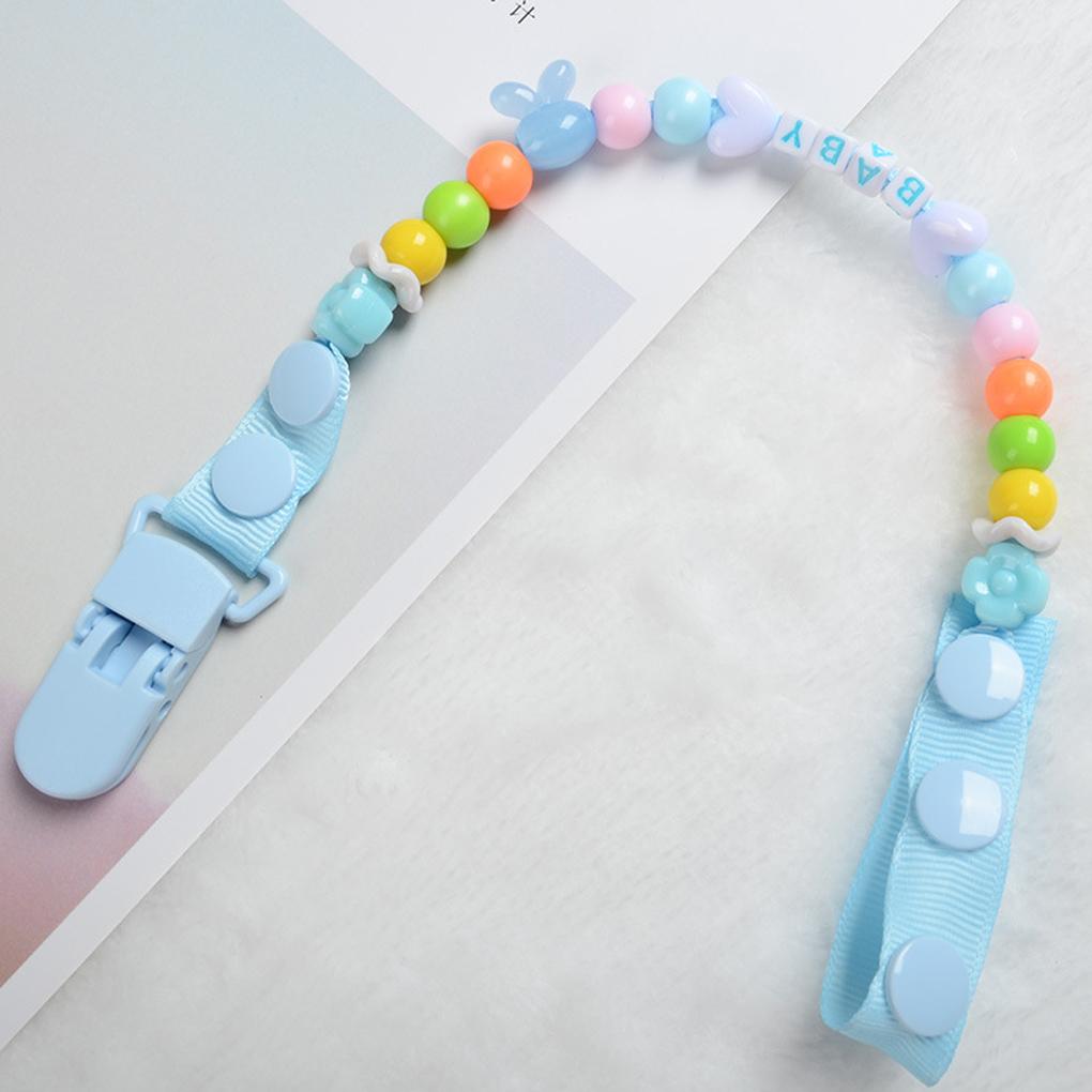 Baby Clip Holder Soother Shower Children Self-Assembly Clips Newborn Beads Chain Dummy Teether Nipples Dental