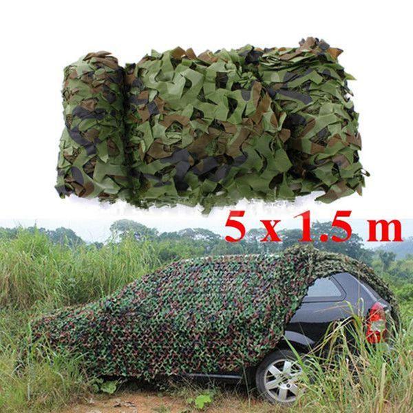 Camouflage Net Hunting//Shooting//Army//Camping//Woodland Hide Camo Netting 5x1.5M