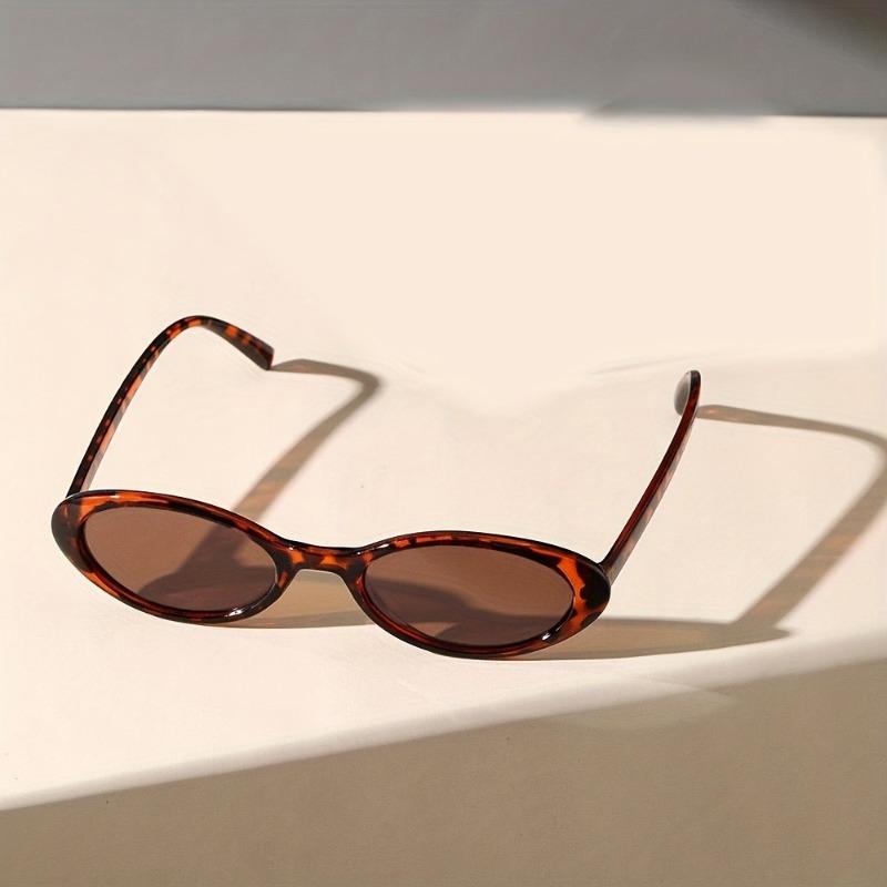 2PCS Women Small Oval Sunglasses Vintage Women's Brand Designer Sun Glasses Fashion UV Protection Shades