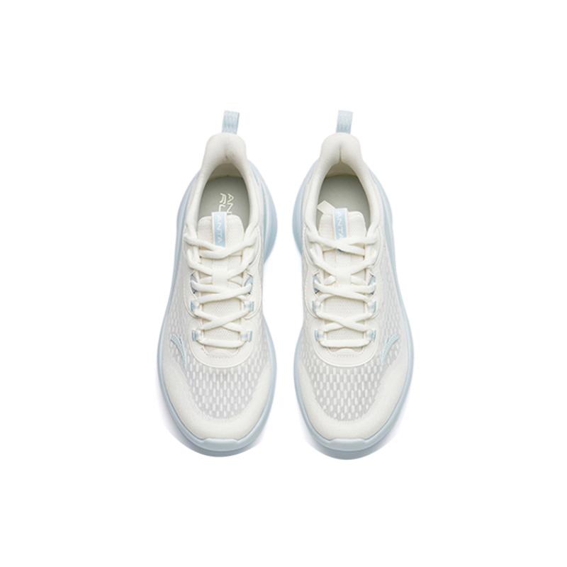 Anta Running Collection Cushioning Anti-Slip Wear-Resistant Breathability Low-Top Running Shoes Women's White Blue Sneakers 922225521-4