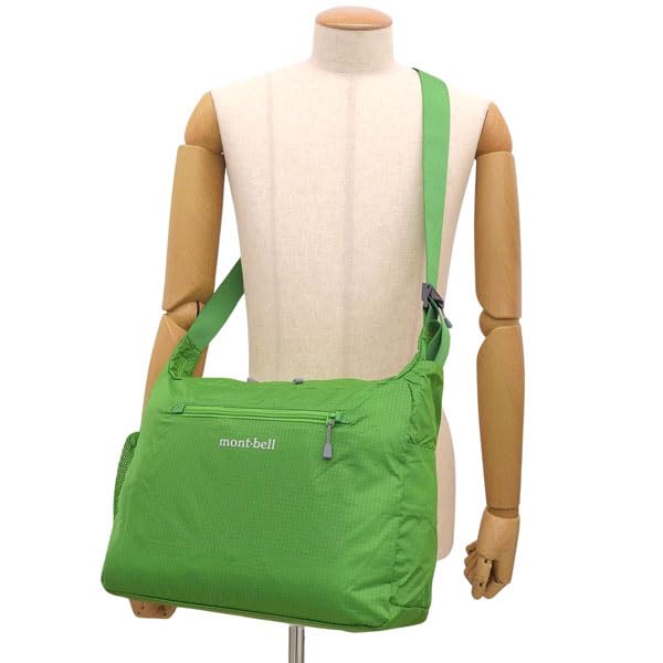 [Montbell] Tasche für Männer und Frauen, Umhängetasche, A4-kompatibel, Nylon, Packbar, Leichte Schulter, M, 1123970 (Grün (GN))