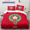 Set Copripiumino Trapuntato MoroccanRoyalFC Pattern Federe Decorazione Casa Regalo di Compleanno (1 * copripiumino + 2 * federa, senza nucleo)