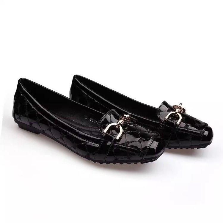 2025 Spring Women's Versatile Round Toe Soft Leather Shoes - Comfortable, Breathable, Patent Leather