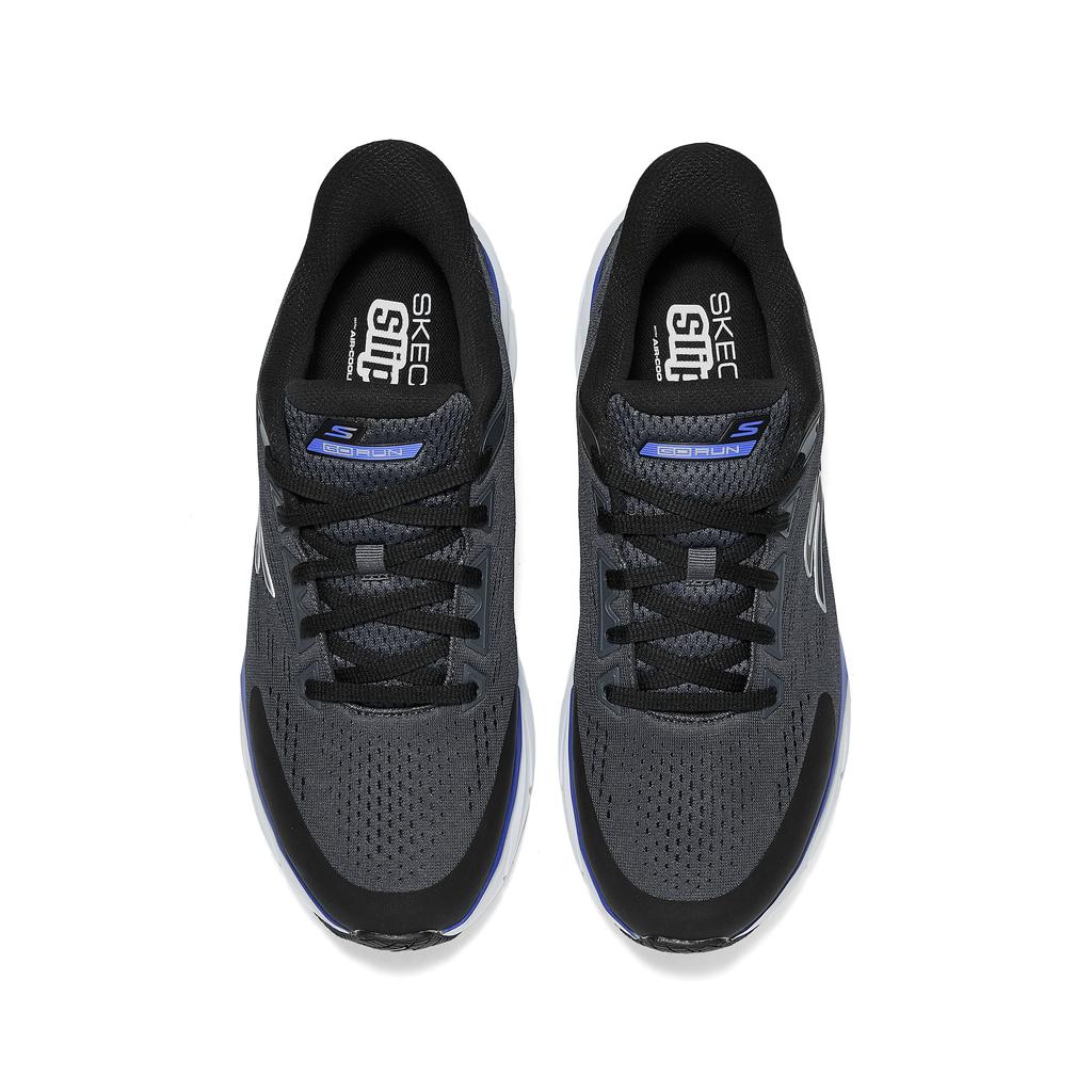 Skechers Go Comfortable Durable Breathable Low Top Running Shoes Men Sneakers Black Gray 221040-BKCC