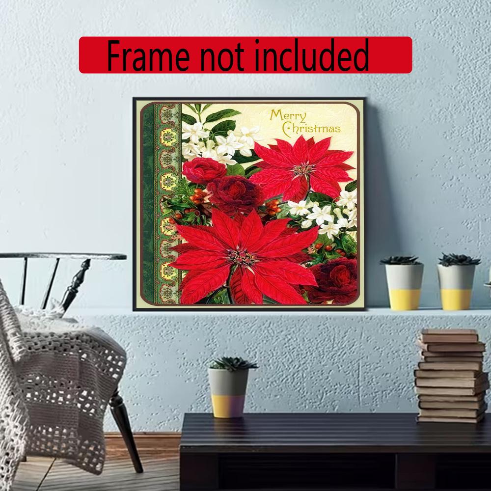 Christmas 5D Diamond Painting Round Diamond Rhinestones Mosaic Diamond Embroidery Wall Paintings Rhinestones Gift Frameless
