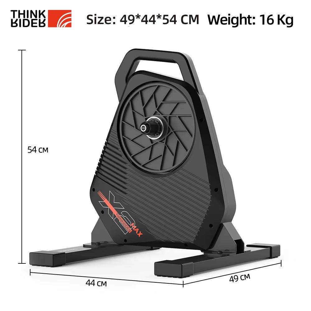 New ThinkRider X2Max Smart Bike Trainer MTB Road Bicycle Home Trainer Built-in Power Meter Power Meter Compatible
