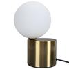 Table Lamp Ball Lampshade Modern Glass Nightstand Light Shade with Metal Base for G9 Bulb for