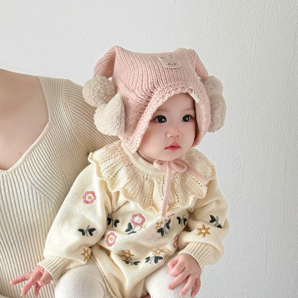 Cute Winter Baby Crochet Hat Cold-Resistant Kids Ear Protection Hat  Winter Season