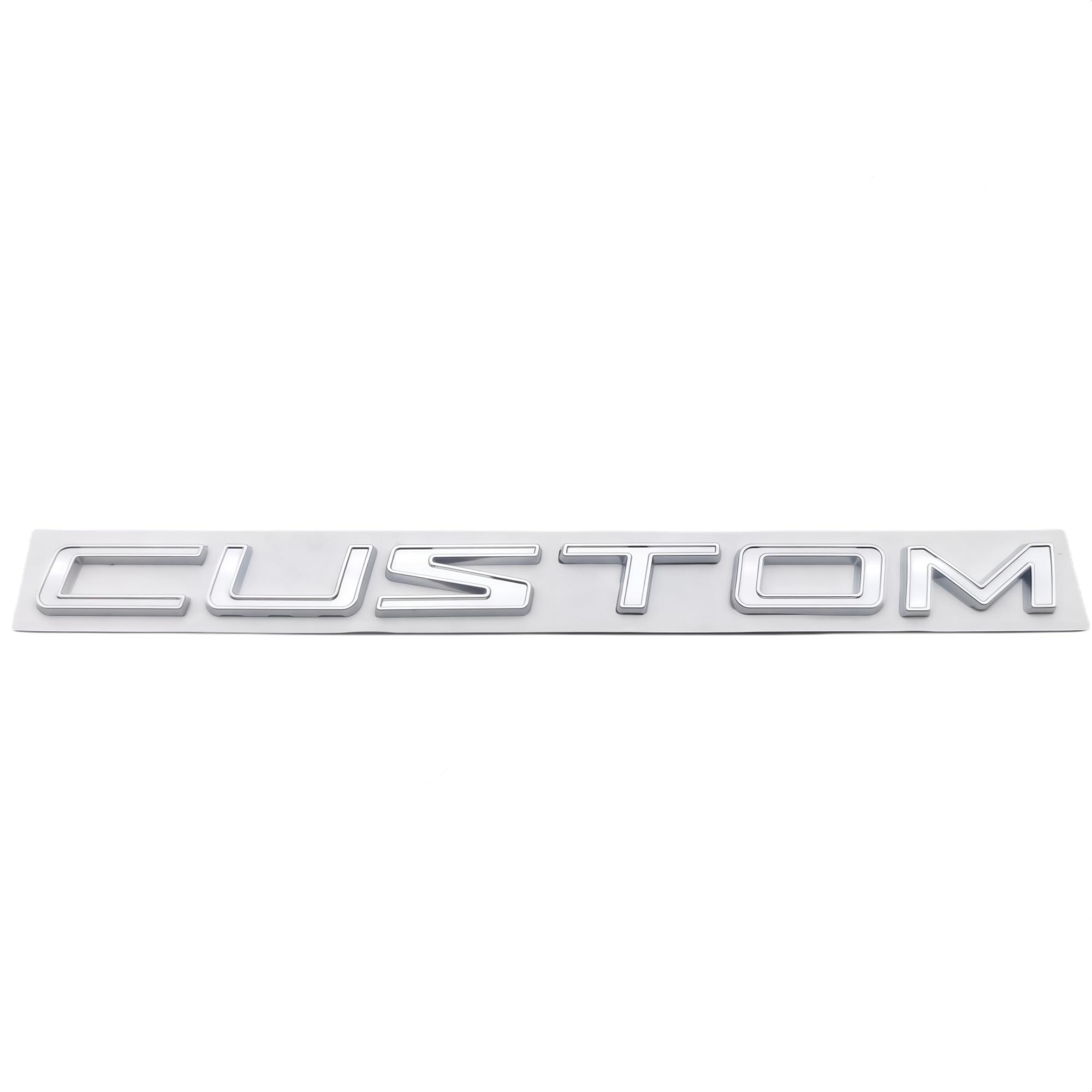 1Pc 3D Metal Letters Logo Car Rear Trunk Emblem Badge Sticker Decal for Car Styling Decoration Accessories серебряный