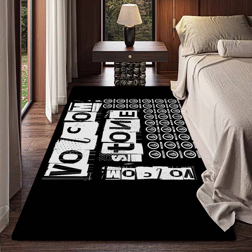 V-Volcoms Door Mat Washable Non-Slip Living Room Sofa Chairs Area Mat Kitchen Toilet Rug