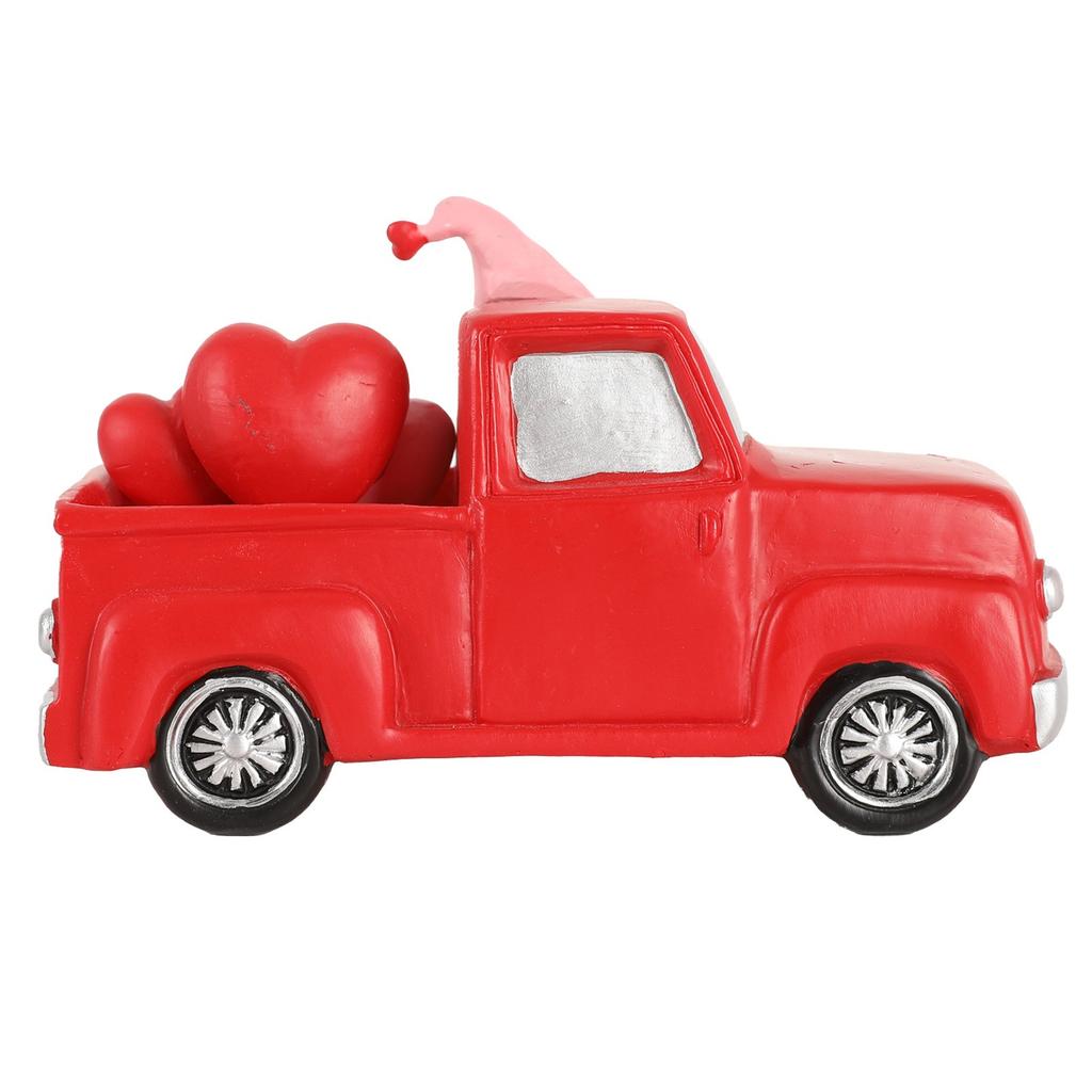 Valentine's Day Truck Series Dwarf Elderly Driver Love Desktop Decoration Resin Crafts Atmosphere Ornament