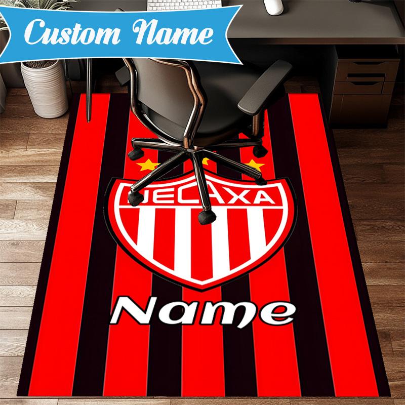 Custom Name Necaxa Football Design Rug Game Carpet, Floor Mat for Bedroom Living Room Entryway Rug, Home Decor Idea Gift for Christmas birthday