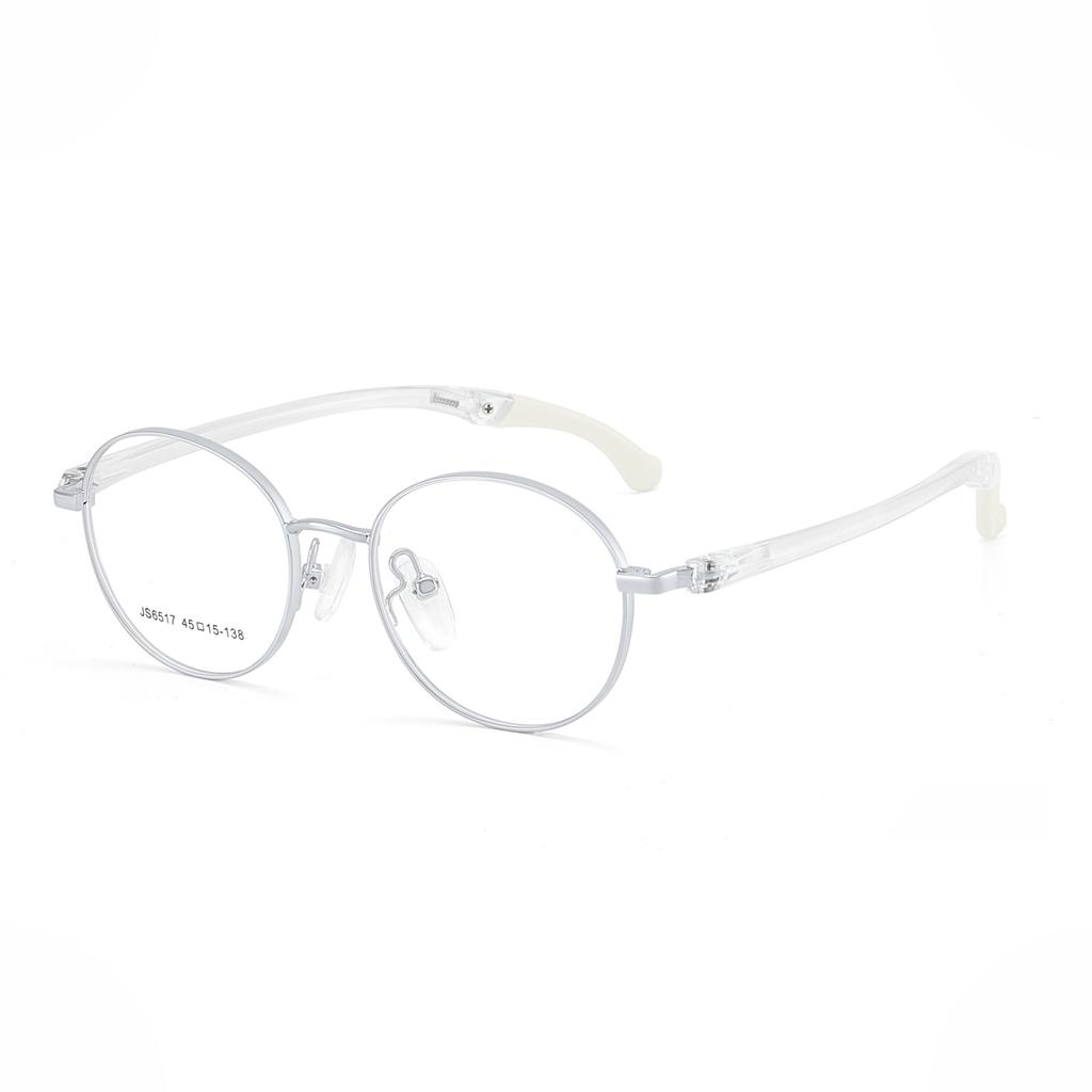 New Kids Anti-slip Ear Hook Sports Glasses Frame Silicone Nose Pads Boys Girls Comfortable Optical Prescription Glasses JS6517