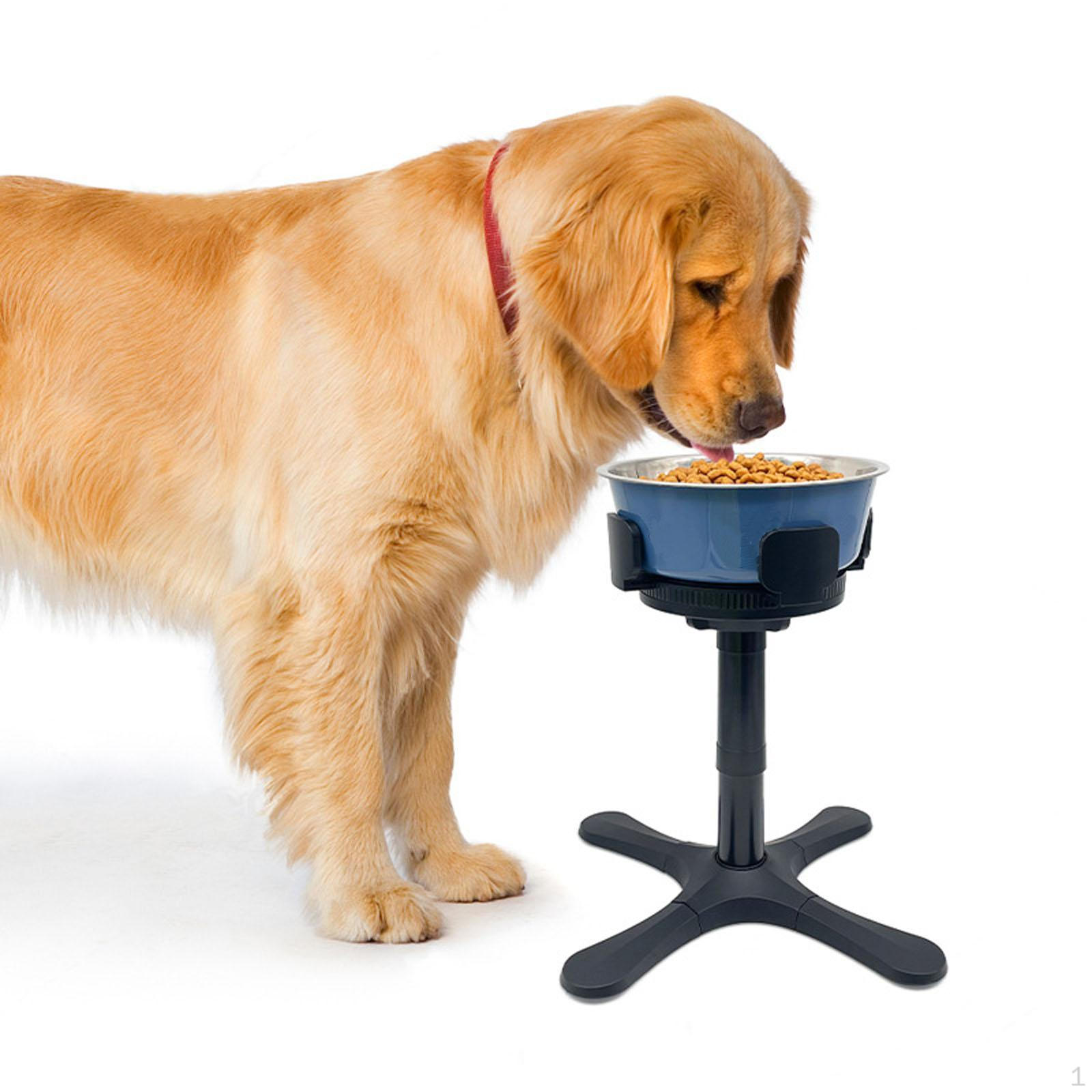 

Регулируемая подставка для миски для собак, приподнятая миска для корма для воды для домашних животных, противоскользящая устойчивая ширина и 1pc
