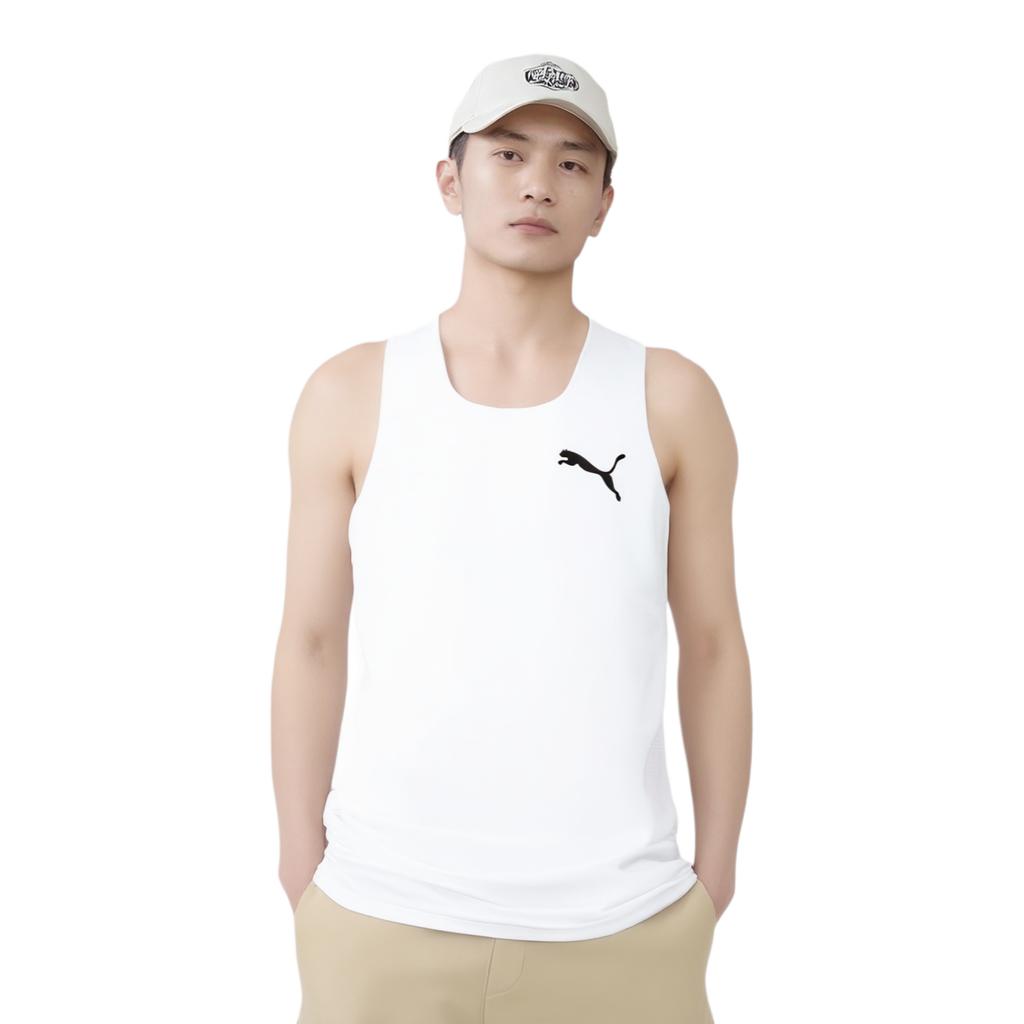 Puma Tanktops Herren Weiß U-Ausschnitt Moderat Sonstiges 527985-02