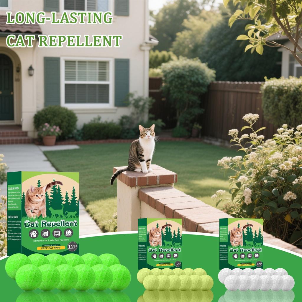 Cat Deterrent Ball Repel Catnip Ball Train Pet To Reduce Furniture Damage Natural Ingredients 12 Pcs