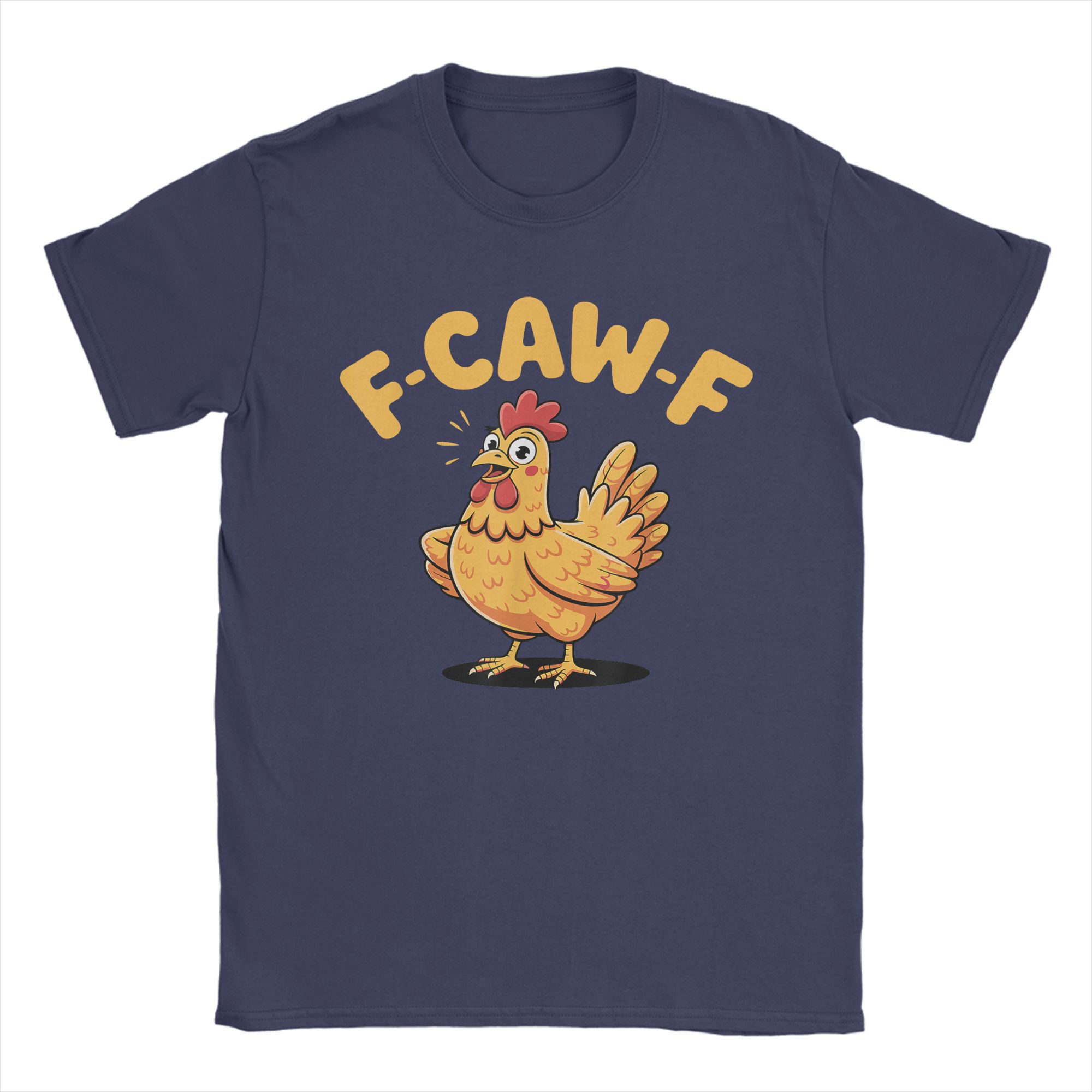 

Вінтажна футболка F-Caw-F Chicken FCAWF Chicken Бавовняні футболки Модна футболка для пари Чудовий повсякденний одяг з коротким рукавом 4XL