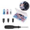 Rubber Nail For Tires, Motorcycle Puncture Repair Kit With Screwdriver Vacuum Tire Rubber Nails Tire Repair Tools