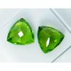 NATURAL Peridot Green 19.00 Ct   Stone Gemstone TRILLION CUT Faceted