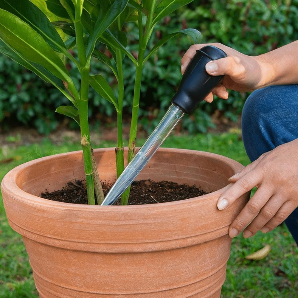 Plastic Plant Water Remover Detachable with Scale Water Pumping Processor Transparent Flower Pot Watering Device Outdoor Plant