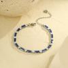 GEMCHIC Women's Stainless Steel Colorful Zircon Bracelet Fashion Luxury Versatile Jewelry for Everyday