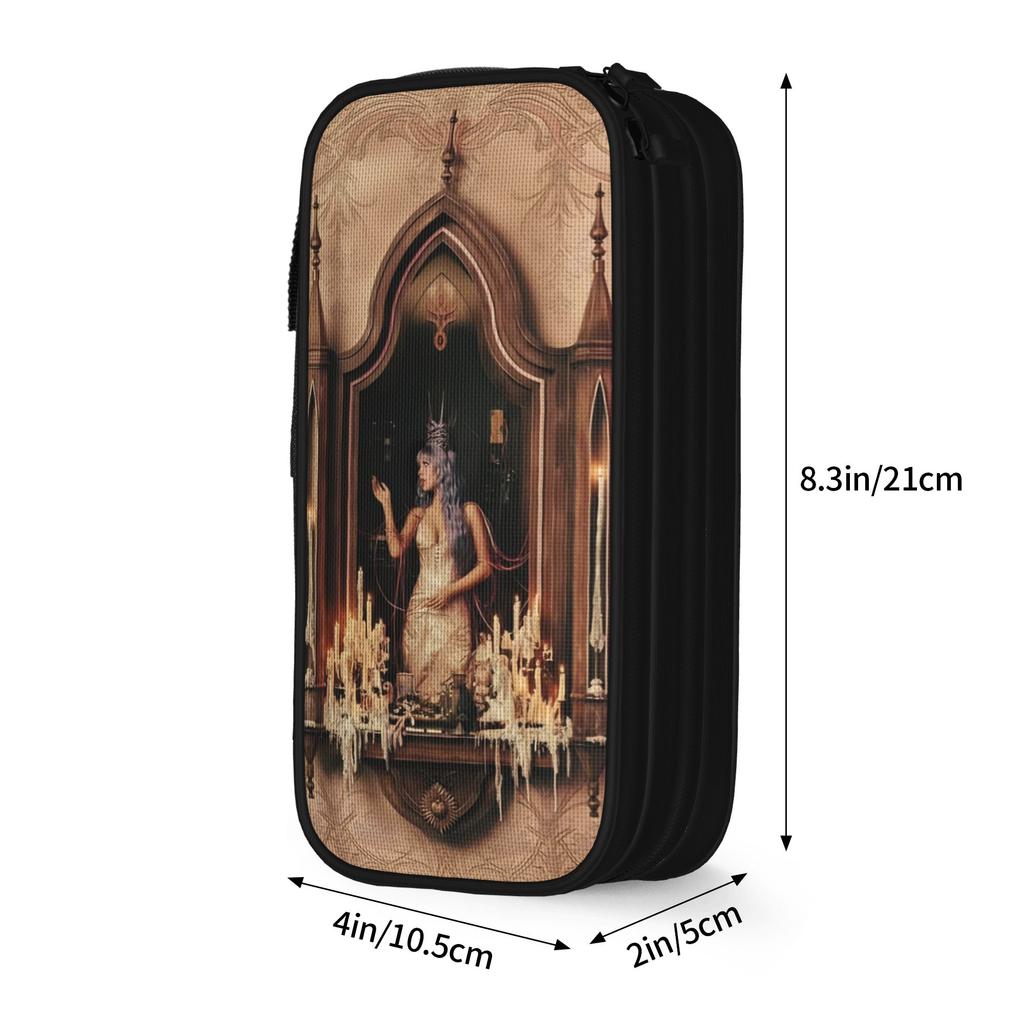 Large-capacity Pen Box Melanies Martinez Hades Album 2026 Office Double Layer Pencil Case Stationery Girl Makeup Bags