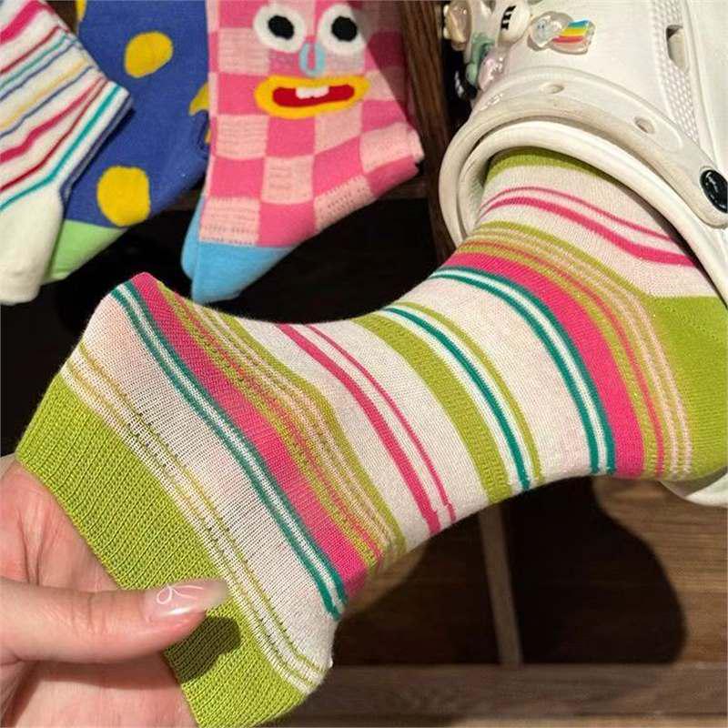 Renaissance Women's 3D Animal Mesh Mid-Calf Socks - Cute, Breathable Summer Style