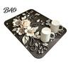 Kitchen Countertop Absorbent Pad Floral Dish Drying Mat, Diatomaceous Earth Anti Scalding Modern Table Placemats Protector, Heat Insulation