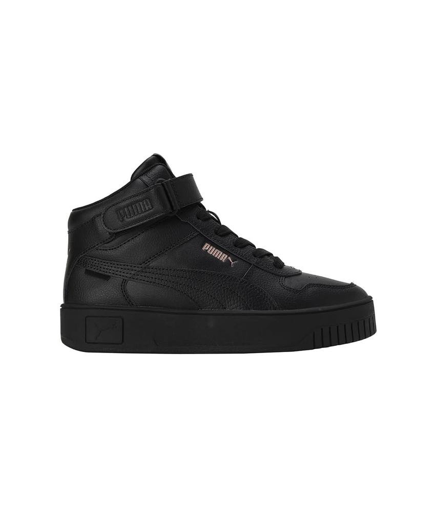 Puma Carina Street Mid Sneakers Puma Size (392337), Women's, Black/Puma Black/Rose Gold, 23.5cm