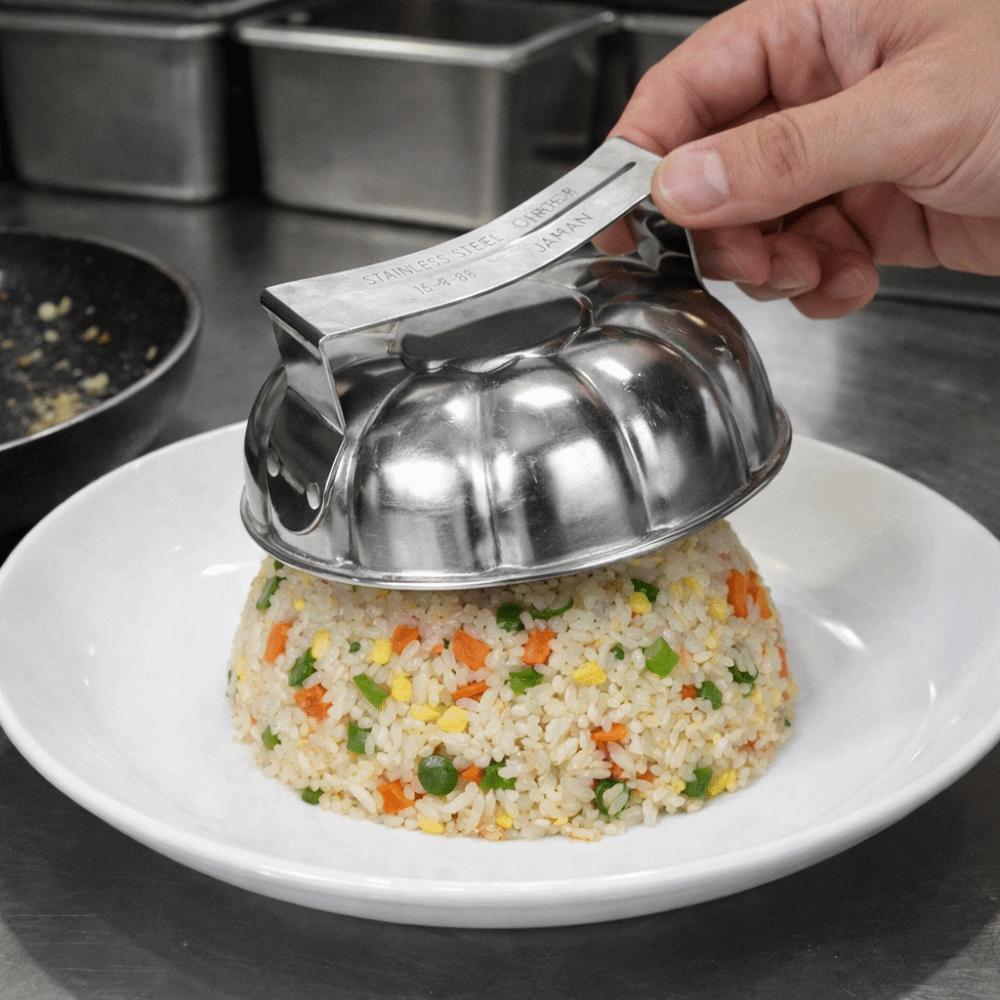 Creative Stainless Steel Fried Rice Press Mold Papaya Shape Non-Stick Rice Ball Mold Flower Shape Sushi Mold Easy Clean