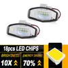 2pcs 6000K LED License Number Plate Light White For 2013-2015 9th Gen Honda Civic Sedan (not for DX model) Pilot 2003-2008