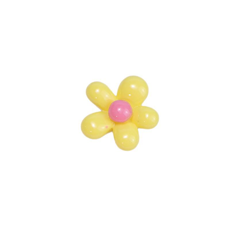 Cartoon Resin Flower Accessories for DIY Hair Clips, Phone Cases, Car Mounts, and Shoe Buckles