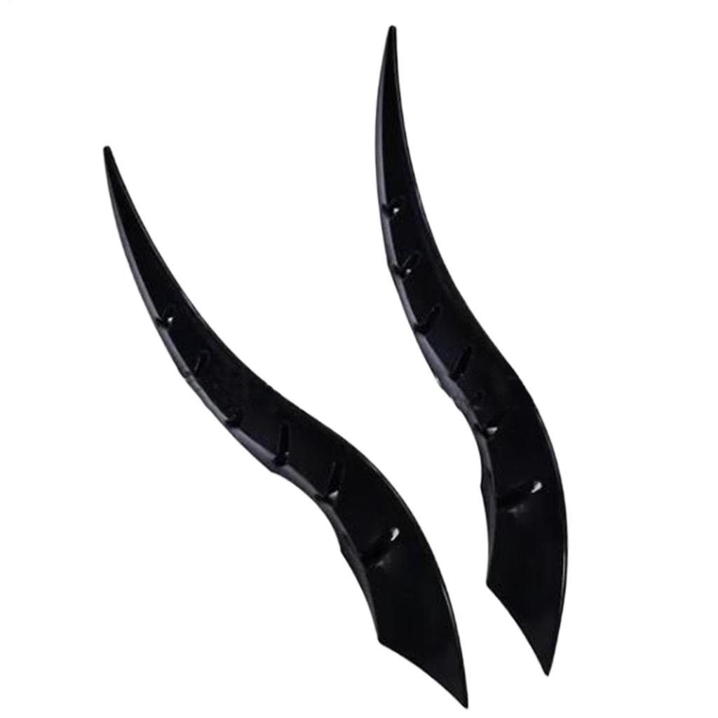 Decoration for Car Exterior Auto Roof Ornament Dragon Horn 3D Halloween Vehicle Modification 2Pieces for SUV Sedan RV Decoration