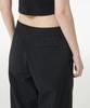MUSINSA STANDARD WOMAN [Cooltandard] Women'S One-Tuck Wide Elastic Waist Slacks [Black]