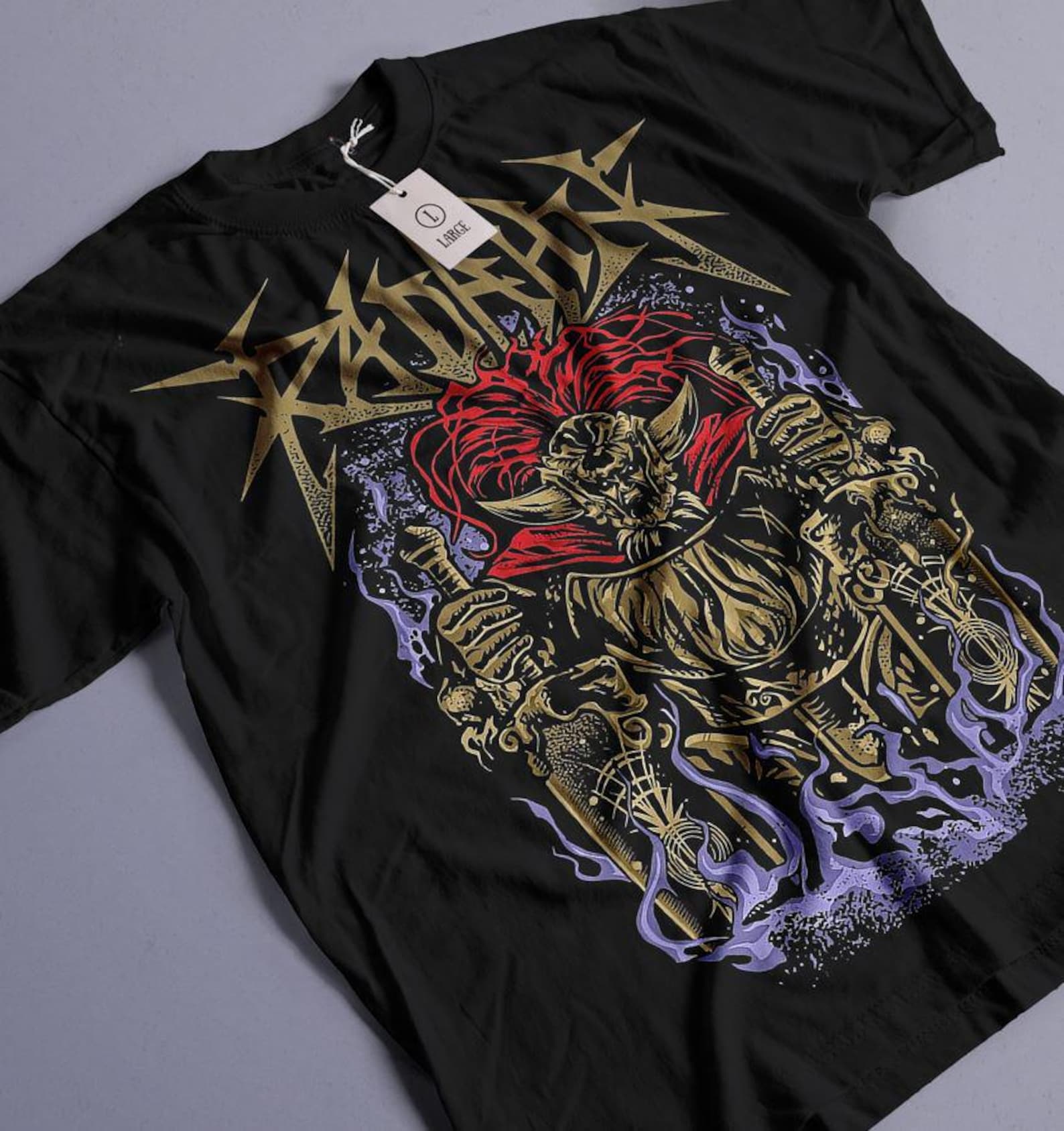 Unisex Elden Shirt Radahn Graphic Tee, Festival Shirt, Demon Tee, Soulsborne T-Shirt 3XL