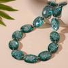 Vintage niche resin oval geometric clavicle chain fashion simple temperament high sense necklace women